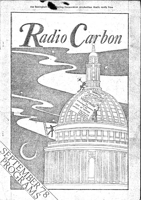 Radio Carbon Cover September 78
