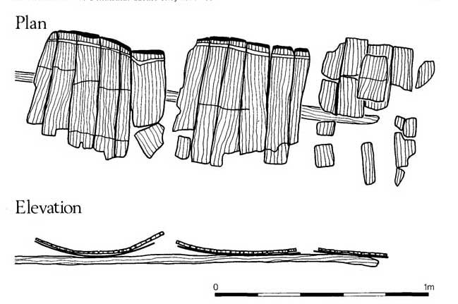Plan showing detail of the ash barrel hoops    (C. Harrison)