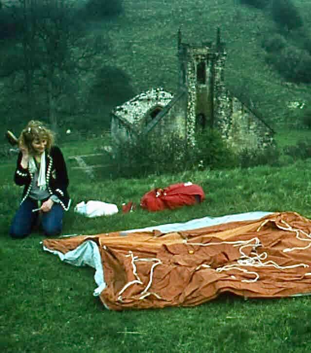 1980:  And so it begins:   pitching my tent, my home for the next month a welcome world away from Islington and City life